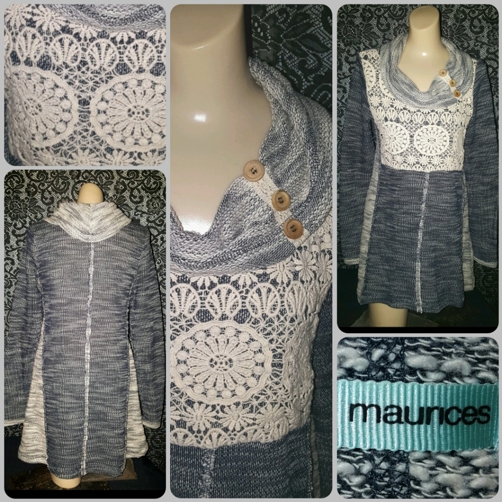 🔮A+ BOHO HIPPIE CROCHET LACE ALINE SWEATER TOP